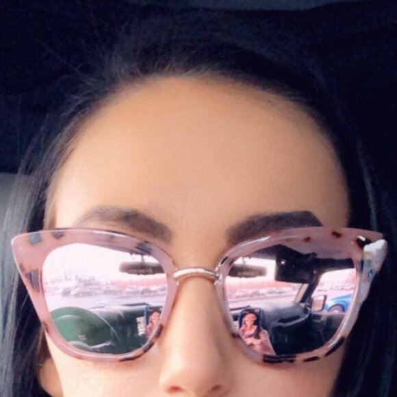 Cat eye pink sunglasses - Picture 3 of 8